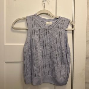 Baby blue sweater vest